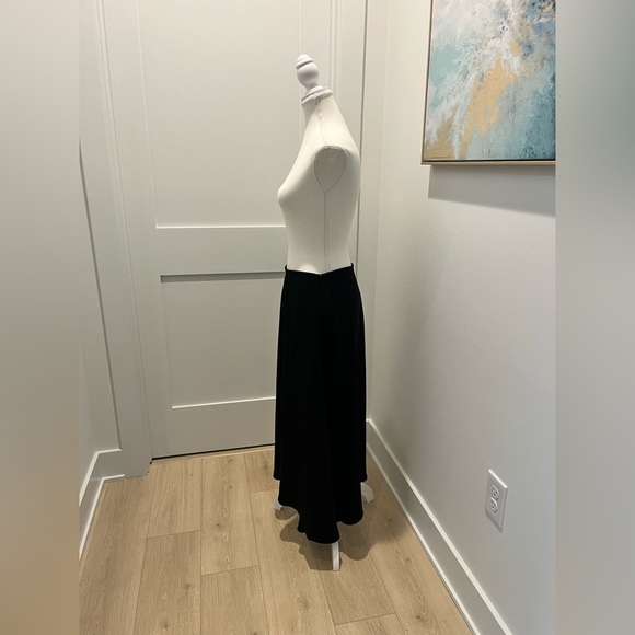 Madewell Asymmetric Midi Skirt Size 2 in True Black NEW NT389 $118 - Picture 6 of 13